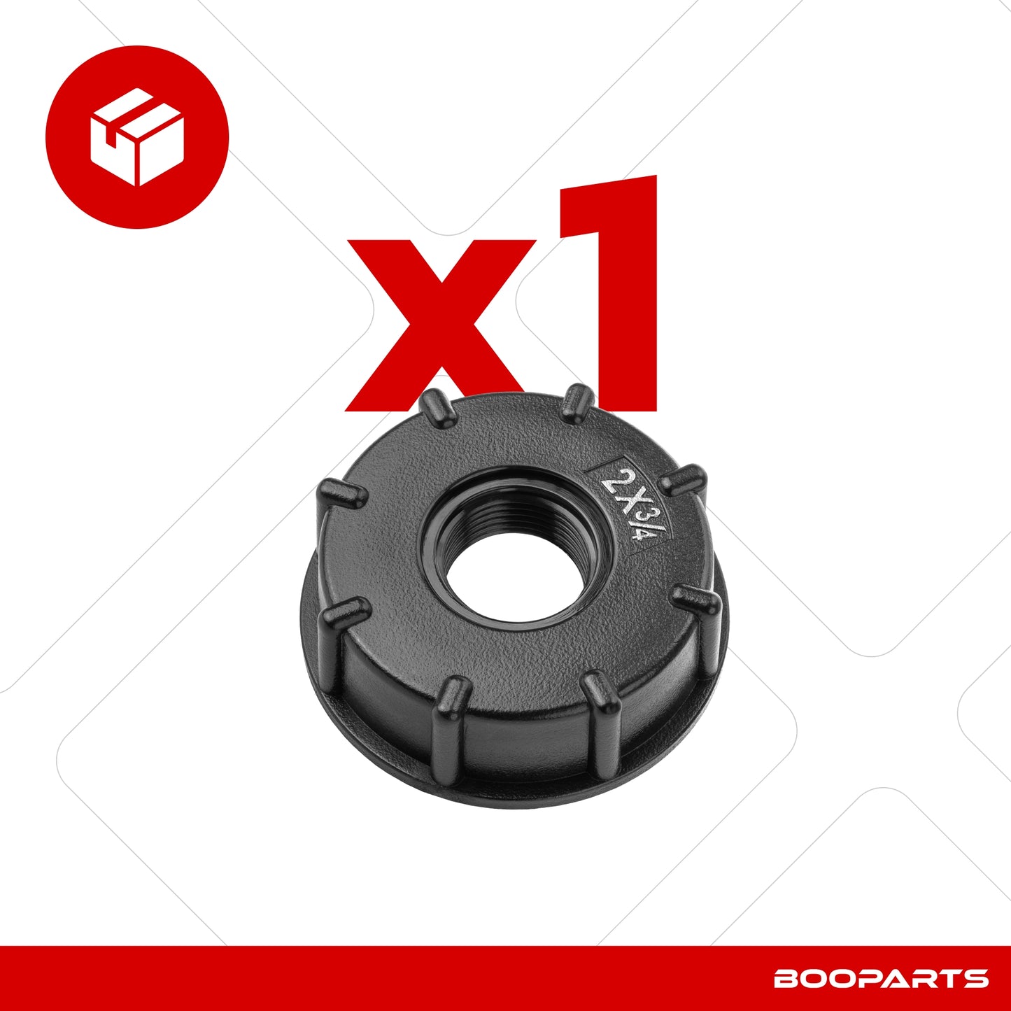 Adapter cap for IBC tank 2" x 1/2" (S60 x 6) x (15/21)