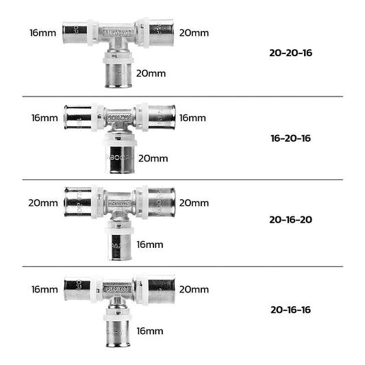 Raccords Tés Réduits à sertir